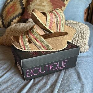 Corkys Trust Platform Wedge Sandals